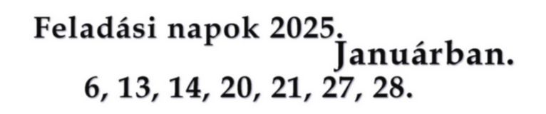 január feladási napok 2025 paradicsom magok